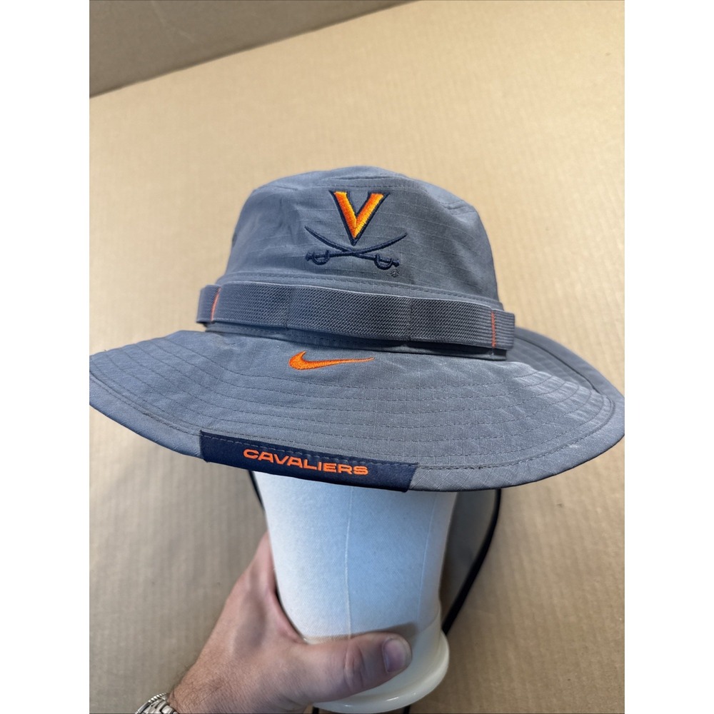 Virginia Cavaliers Nike Dri-FIT Gray, On Field, Boonie Bucket S/M Hat Cap